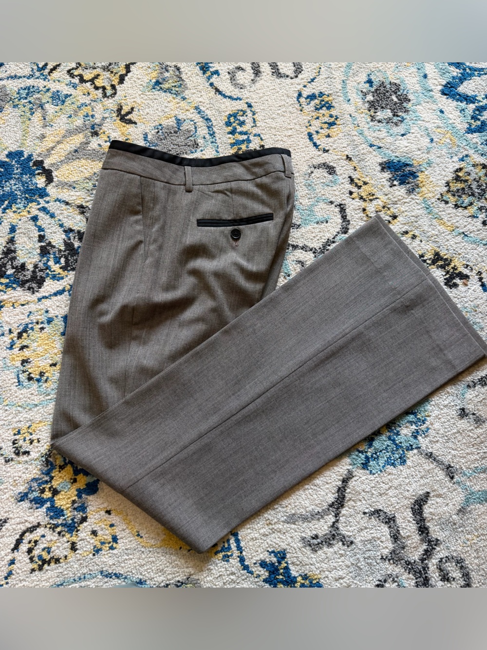 Express Women’s Gray Dress Pants - Classic Tailored Suit Trousers